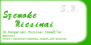 szemoke micsinai business card